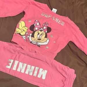 Disney Pink Minnie Mouse Kids Matching Set